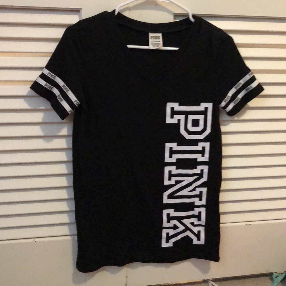 Black tee from pink